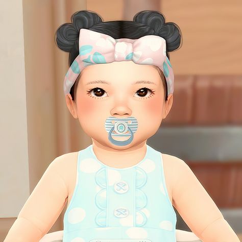 Ts4 Infant Pacifier, Sims 4 Infant Pacifier, Ts4 Cc Infant Hair, Infant Hair Cc, Sims Infants, Sims4 Infant, Lookbook Hair, Ts4 Skin, Infant Cc