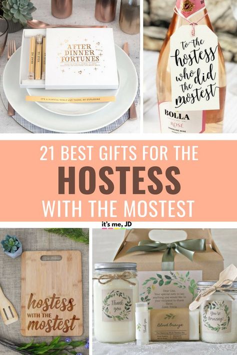 21 Best Gifts For The Hostess _ Unique Gift Ideas for Hostess #hostess #hostessgift #hostestwiththemostest #hostessgift Baby Shower Hostess Gift Ideas, Shower Hostess Gift Ideas, Christmas Host Gift, Wedding Hostess Gifts, Hostess Gifts Bridal, Baby Shower Hostess Gifts, Party Hostess Gifts, Hostess Gift Ideas, Shower Hostess Gifts