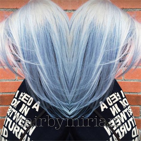 Ice Blue Hair, Silver Blue Hair, Sky Blue Hair, Icy Hair, Ice Hair, Blue Purple Hair, Light Blue Hair, Icy Blonde, Hair Pomade