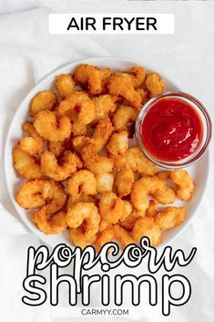 Shrimp From Frozen, Air Fryer Popcorn, Frozen Popcorn, Breaded Pork Chops, Air Fryer Fish, Popcorn Shrimp, Air Fryer Cooking Times, Breaded Shrimp, Air Fryer Recipe