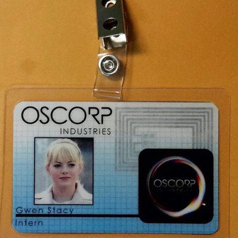 New Oscorp badge, yay! 🎉#oscorp #intern #rp #gwenstacy Geek Aesthetic, Avengers Aesthetic, Spiderman Outfit, Andrew Garfield Spiderman, Garfield Spiderman, Candle Stickers, Simpler Times, Gwen Stacy, Spider Gwen