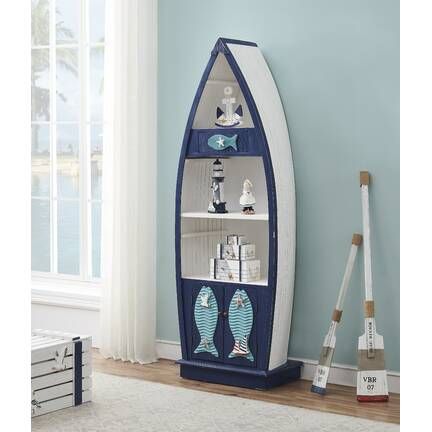 Childrens Reading Corner, Boat Bookcase, White Wood Wall, Baby Boy Bedroom, Interior Design Advice, Wayfair Furniture, Coast To Coast, Wood Panel Walls, Living Wall