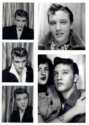 Vintage Photo Booth Snaps, Elvis 1950 Vintage Photo Booth, Vintage Photo Booths, Elvis Photos, Young Elvis, Photobooth Pictures, King Of Rock And Roll, Elvis And Priscilla, Elvis Presley Pictures, Joe Dimaggio