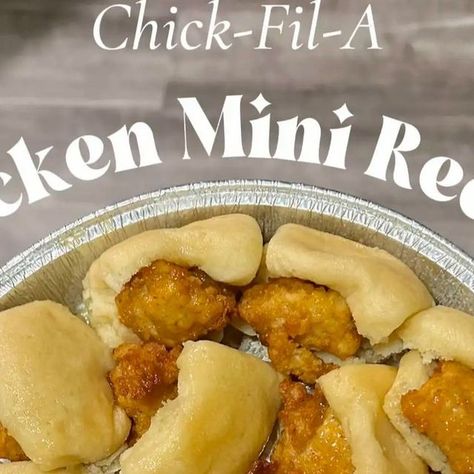 Recipes With Sister Schubert Rolls, Just Bare Chicken Recipes, Chicken Minis Chick Fil A, Just Bare Chicken, Sister Schubert, Chick Fil A Recipe, Chicken Minis, Bread Tin, Chicken Chunks