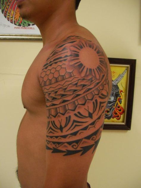 Filipino Shoulder Tattoo, Filipino Symbols, Philippines Tattoo Ideas, Tattoo Ideas For Men Arm, Symbols For Strength, Philippines Tattoo, Cool Shoulder Tattoos, Filipino Tattoos, Tattoo Ideas For Men