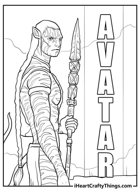 Printable Avatar Coloring Pages (Updated 2024) Avatar Coloring Pages, Coloring Sheets For Boys, Avatar Party, Free Disney Coloring Pages, Love Crafts, Free Avatars, Blue Avatar, Avatar Films, Coloring Sheets For Kids