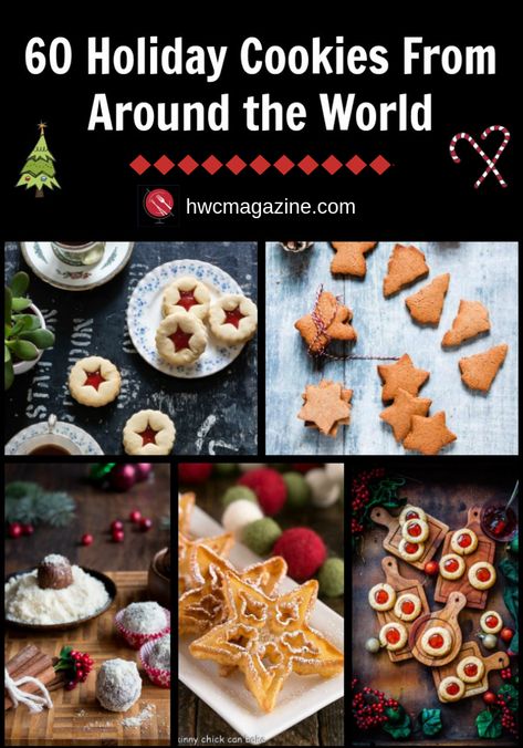 Cookies From Around The World, Christmas Cookie Exchange Recipes, Cookie Deserts, Cookie Exchange Recipes, Recipes From Around The World, Christmas Cookie Exchange, Best Christmas Cookies, Global Cuisine, Xmas Cookies