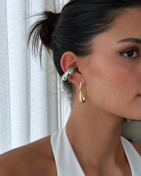 Spotlight on our best selling style ✨ our Amlafi hoops & ear cuff, available in two tones Mermaid Energy, Ear Cuffs, Modern Jewelry, Ear Cuff, Milan, Vision Board, Jewelry Accessories, Mermaid, Cuff