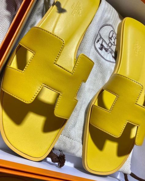 Christian Dior Outfits, Dior Outfit, Hermes Sandals, Thanks For Your Support, Funky Shoes, Hermes Shoes, Yellow Shoes, Dream Shoes, Hermes Bag