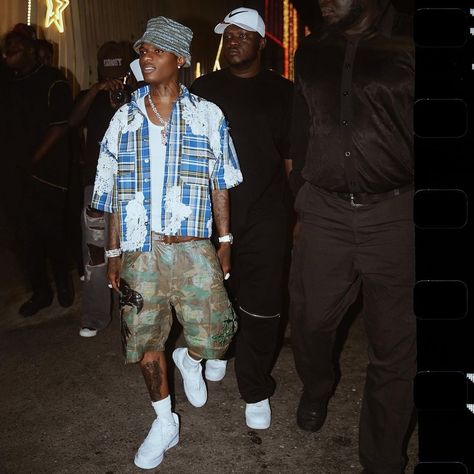 Wizkid Outfits, Swag Men, Men Street Fashion, Men Street, Street Fashion, Street Style, Mens Outfits, My Style, Tattoos