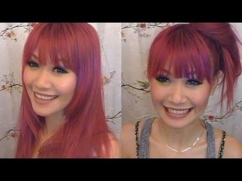 How To: Cut Blunt/Straight Bangs at Home Cut Bangs At Home, Bangs At Home, Hair Lookbook, Cut Bangs, Bangs Tutorial, How To Cut Bangs, Braided Bangs, Straight Bangs, How To Style Bangs