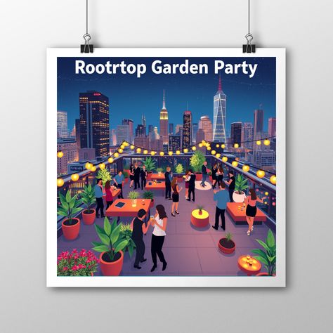 Urban Rooftop Garden Party

#UrbanGarden #RooftopParty #CityLife #NightlifeArt #art #poster Modern Rooftop Garden, Urban Rooftop, Contemporary Fonts, Rooftop Party, Rooftop Garden, Party Poster, Wall Poster, Urban Garden, The Urban