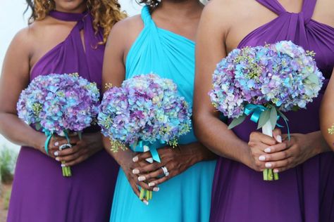 Purple And Teal Wedding Dresses Bridesmaid, Purple And Turquoise Bridesmaid Dresses, Bridesmaid Dresses Purple And Green, Purple And Turquoise Wedding Ideas Bridesmaid Dresses, Turquoise And Purple Wedding Theme, Plum And Turquoise Wedding, Teal And Purple Bridesmaid Dresses, Blue And Purple Beach Wedding, Purple And Turquoise Wedding Ideas