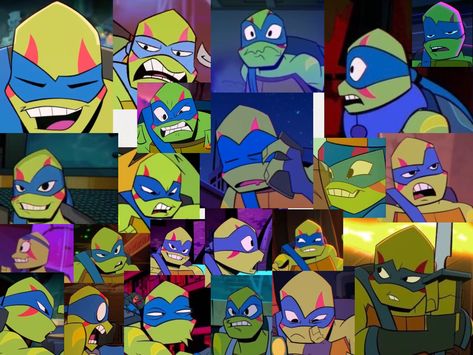 Rottmnt face art reference.  Free for everyone to use. Rottmnt Leonardo Reference, Rottmnt Realistic, Rottmnt Face Expressions, Rottmnt Leo Reference Sheet, Leo Reference Rottmnt, Rottmnt Expression Sheet, Rottmnt Style Study, Rottmnt Art Study, Rottmnt Art Reference