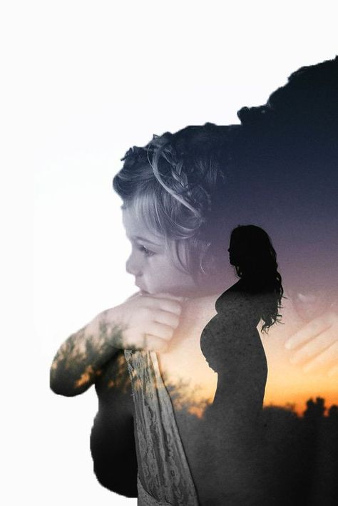 Double Exposure Family Photo, Mother Day Special, Library Photo Shoot, Post Editing, Double Exposure Art, Double Exposure Photo, Pregnancy Videos, Double Exposure Photography, Publicidad Creativa