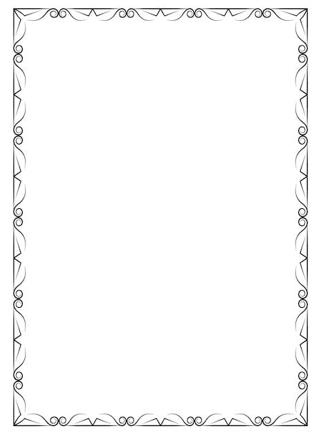 Vector vector frames black on a white ba... | Premium Vector #Freepik #vector #classic-design #classic #classic-frame #vintage-frame Black And White Border, Page Frames, Victorian Frame, Frame Border Design, Page Borders Design, Vintage Borders, Borders Design, Frame Border, Page Borders