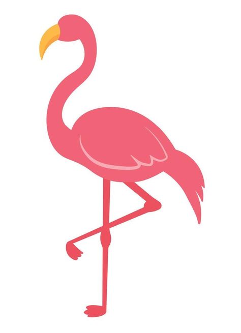 Flat Pink Flamingo Animated Bird Wildlife Animal Vector Illustration Animal Vector Illustration, Animal Vector, Wildlife Animals, Pink Flamingo, Illustration Vector, Pink Flamingos, Vector Graphics, Flamingo, Vector Free