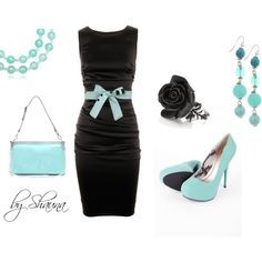 New year outfit would be cute Blue Accessories, Dolce Gabbana Dress, Vestidos Vintage, Looks Chic, Tiffany Blue, Komplette Outfits, Looks Style, Look Chic, A Dress