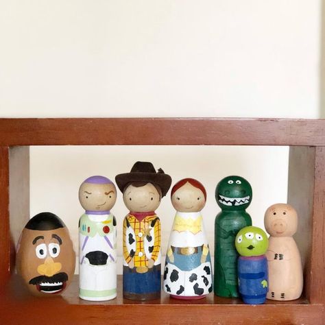 Story Peg Dolls, Sellable Crafts, Adding Machine, Dolly Pegs, Store For Kids, Best Baby Toys, Be Kind To Your Mind, Woody And Buzz, Wood Peg Dolls