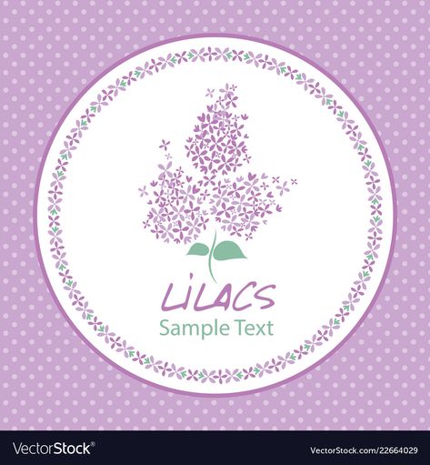 Lilac Tattoos, Lilac Logo, Flower Vector Art, Lilac Tattoo, Flower Logo Design, Self Branding, Flower Vector, Small Business Logo, Design Text