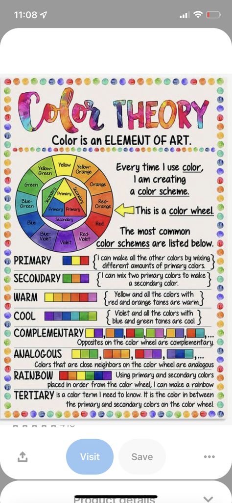 Colour Theory Primary School, Colour Contrast Wheel, How To Understand Color Theory, Color Wheel Tutorial, Color Theory Explained, Colour Theory Projects Ideas, Colour Theory Wheel, Color Wheel Projects Cosmetology Ideas, Color Theory Elementary Art