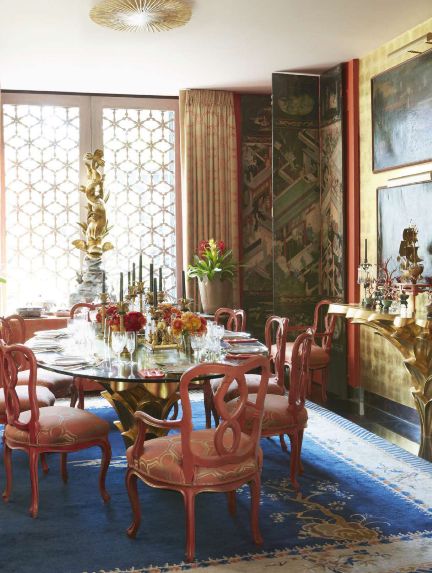 Splendid Sass: HAPPY LABOR DAY AND FINE DINING Tony Duquette, Marble Stairs, Hollywood Homes, Granite Flooring, Italian Table, Moroccan Lanterns, Open Living Room, California Homes, Carpet Design