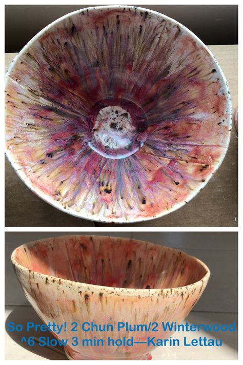 Peacock Glaze Pottery, Weeping Plum Glaze Combinations, Peppered Plum Glaze Combinations, Amaryllis Glaze Combinations, Weeping Plum Glaze, Winterwood Glaze Combinations, Chun Plum Glaze Combinations, Mayco Combinations, Pottery Wheel Diy