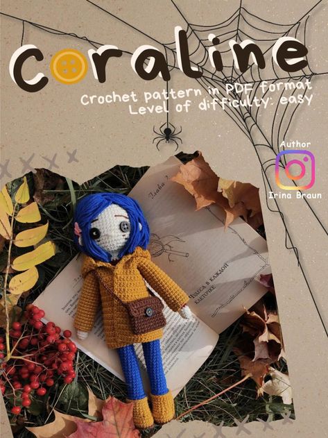 Sc Crochet, Coraline Doll, Crochet Bunny Pattern, Crochet Dog, Crochet Doll Pattern, Bag Crochet, Crochet Toys Patterns, Crochet Basics, Amigurumi Free Pattern