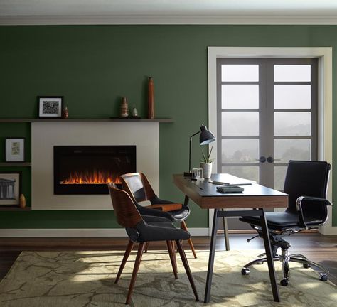 Behr Announces The Color Trends Palette For 2021 Behr Royal Orchard, Behr Color Trends, Retro Dining Rooms, Office Paint Colors, Behr Colors, Paint Trends, Trending Paint Colors, Green Walls, Best Paint Colors