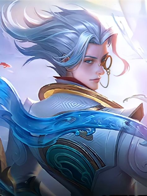 Mobile legends Hero Natan - Tidal Lord, Collector skin. E.g Splash Art Natan Mlbb, Anime Lips, Ronaldo Pictures, Mobile Legends Bang Bang, Legend Wallpaper, Eden Hazard, Splash Art, Magic Powers, Mobile Legend