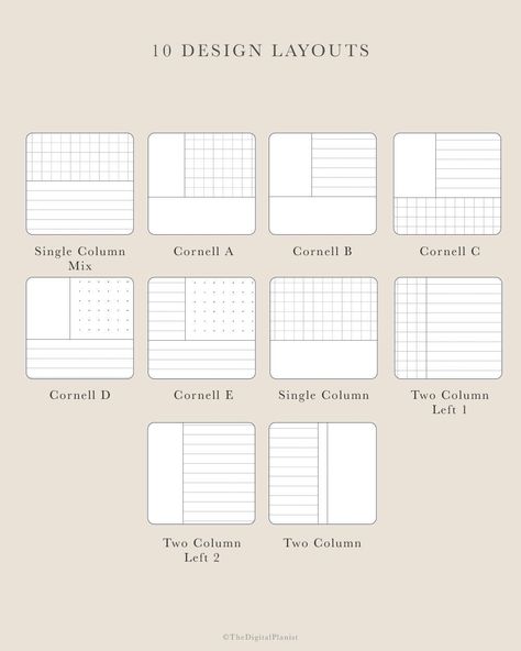 Digital Cornell Notes Templates for Ipad and Tablet | Note Taking Templates for Digital writing | Instant Download plannerfree #budgetplannerworksheet.