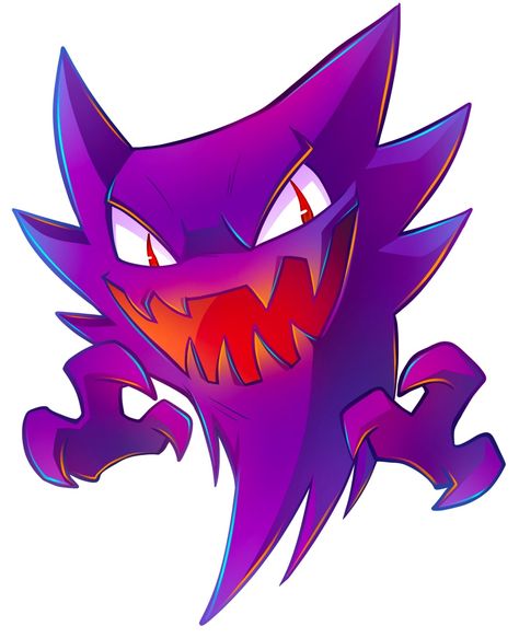 Pokémon Flash, Art Drawing Videos, Hunter Pokemon, Haunter Pokemon, Cute Gengar, Pokémon Drawings, Aztec Warrior Tattoo, Gengar Pokemon, Dragon Fairy