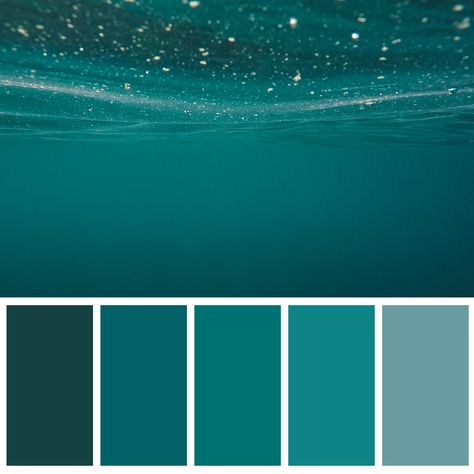 Ravenclaw Bedroom, Aqua Color Palette, Teal Color Palette, Blue Color Combinations, Teal Green Color, Pintura Exterior, Color Schemes Colour Palettes, Green Palette, Grey Color Scheme