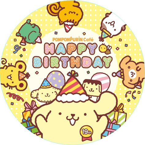 Birthday Wishes For A Friend Messages, Sanrio Party, Pom Purin, Icons Party, Hello Kitty Printables, Arts And Crafts For Teens, Sanrio Wallpaper, Twin Stars, Cake Designs Birthday