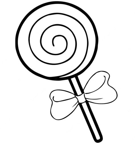 Lollipop Coloring Pages - Best Coloring Pages For Kids Lollipop Drawing, Lollipop Coloring, Shopkins Colouring Pages, Candy Coloring Pages, Coloring Pictures For Kids, Candy Drawing, Christmas Lollipops, Food Coloring Pages, Summer Coloring Pages