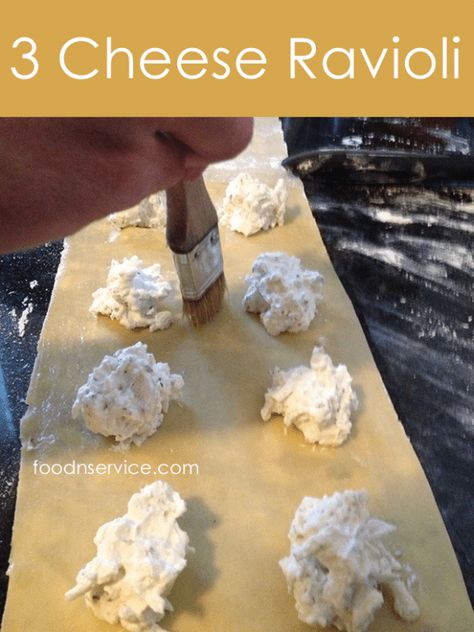 Homemade Three Cheese Ravioli Recipe #pasta #pasta #dough Homemade Pasta Dough Recipe, Cheese Ravioli Recipe, Ravioli Recipe Homemade, Homemade Pasta Dough, Pasta Dough Recipes, Ravioli Filling, Homemade Pasta Recipe, Homemade Ravioli, Ravioli Recipe