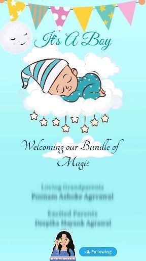 Welcome your baby with this cute dreamy announcement video ❣ Baby Announcement Video, Diy Birth Announcement, Baby Shower Songs, Pregnancy Announcement Video, Indian Baby Shower Decorations, Naming Ceremony Invitation, Invitation Card Format, Chinese Alphabet, Bee Baby Shower Invitations