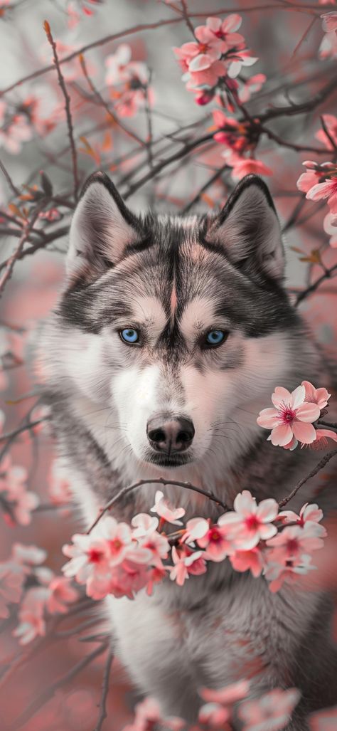 Husky Wallpaper, Wallpaper Wolf, Flowers Sakura, Dog Wallpaper Iphone, Witch Pictures, Wolf Images, Wolf Spirit Animal, Wolf Wallpaper, Wolf Pictures