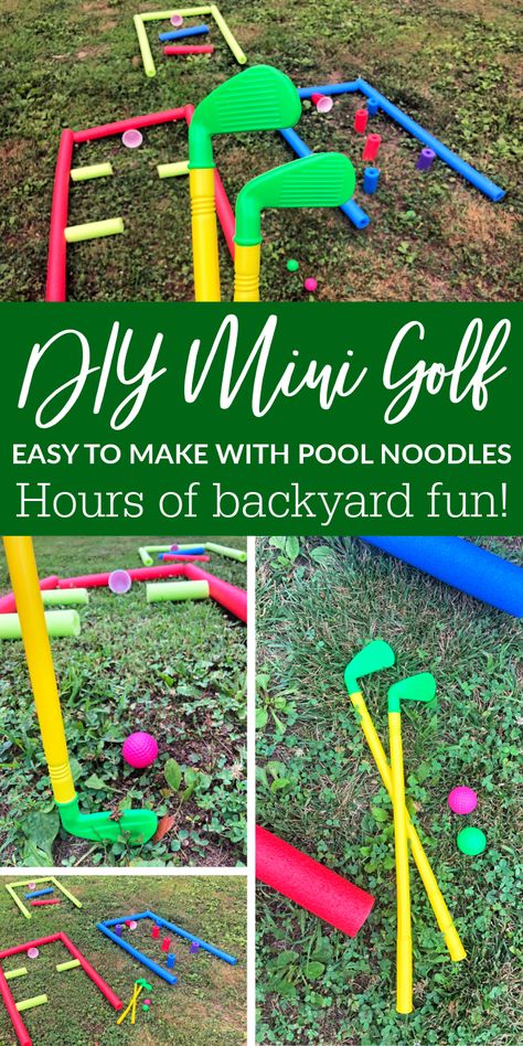 Backyard Golf Games, Diy Putt Putt Golf Course, Mini Golf Course Diy, Diy Mini Golf, Golf Games For Kids, Mini Golf Party, Golf Party Games, Mini Golf Games, Mini Putt