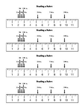 Teaching kids how to read a ruler to the nearest quarter inch | TpT Reading A Ruler, Card Reference, Stage Management, Student Worksheet, Teaching Math Strategies, Learn Physics, Math Genius, Learning Mathematics, Math Measurement