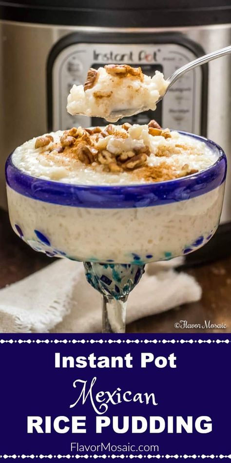 Arroz Con Leche Instant Pot, Call Dessert, Instant Pot Mexican Rice, Mexican Rice Pudding, Easy Rice Pudding, Instant Pot Mexican, Crockpot Express, Keto Pudding, Baked Desserts