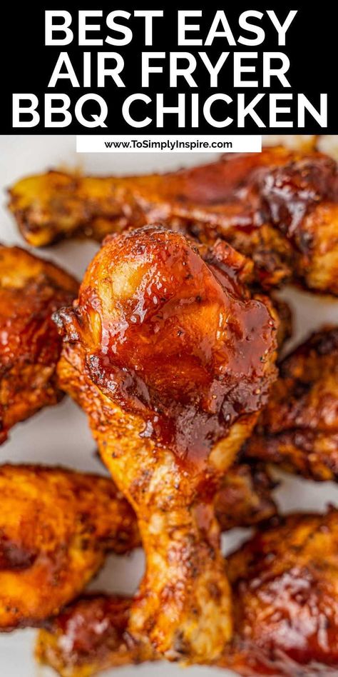 Air Fryer Chicken Leg Recipe, Air Fryer Chicken Drumsticks, Air Fryer Bbq Chicken, Bbq Chicken Drumsticks, Fried Chicken Drumsticks, Potato Cubes, Bbq Chicken Legs, Bbq Chicken Thighs, Bbq Recipe