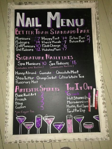 Nail Service menu idea Cosmetology Room, Salon Sayings, Design Nail Salon, Nail Bar Ideas, Nails Business, Nail Parlour, Nail Room Ideas, Nail Salon Interior, Nail Station