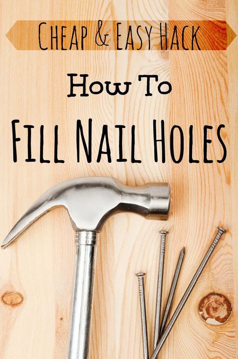 How to Fill Nail Holes | Remodeling Tip Printer Crafts, Diy Home Improvement Hacks, Home Improvement Hacks, Easy Renovations, Fill Nail Holes, Easy Home Improvement Projects, Easy Home Improvement, Diy And Home Improvement, Diy Home Repair