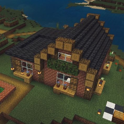 minecraft house idea House For 2 People, Minecraft Survival House, Survival House, Minecraft Houses Survival, Easy Minecraft Houses, Minecraft Survival, Minecraft House Designs, Minecraft House, Embrace Nature