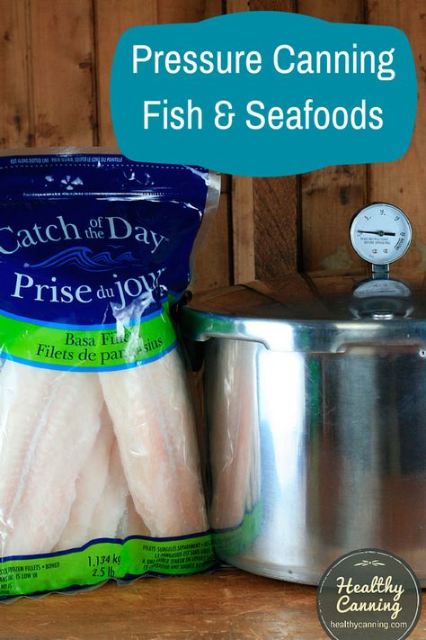 Pressure Canning Fish and Seafoods - Healthy Canning Canning Fish, Healthy Canning, Diy Canning, Ball Blue Book, Pressure Canning Recipes, Fish Chowder, Home Canning Recipes, Canned Food Storage, Seafood Chowder