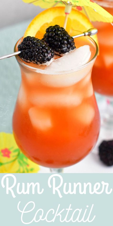 Rum Runner Recipe, Fruity Rum Drinks, Tropical Cocktail Recipes, Rum Runner, Will Cook For Smiles, Malibu Coconut, Rum Cocktails, Rum Drinks, Rum Cocktail