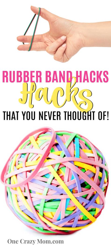 Here are 10 fun Rubber Band Hacks you probably haven't thought of. These Rubber Band Hacks may change the way you use rubber bands. Rubber Band Tricks, Cafeteria Kitchen, Rubber Band Charms, Rainbow Loom Bands, Loom Charms, Wallet Tutorial, Rubber Band Bracelet, Crazy Mom, Rainbow Loom Bracelets