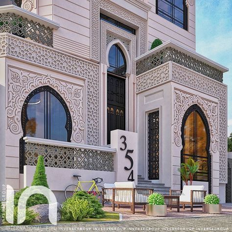 INVERSE GROUP | DESIGN on Instagram: “Moroccan Architecture has the most finest details... Project designed by #inversegroup #homedecor #homes #contemporaryhomes…” Arabian House Design, Arabic House Design, Andalusian Architecture, Mosque Design Islamic Architecture, Castle House Design, Moroccan Houses, Moroccan Architecture, Moorish Architecture, مركز ثقافي