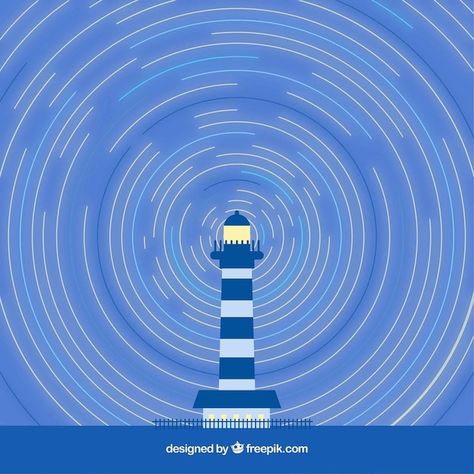 Lighthouse Background, Digital Illustration Tutorial, Illustrator Tutorials, Background Design, Lighthouse, Digital Illustration, Graphic Resources, Vector Free, Illustrator